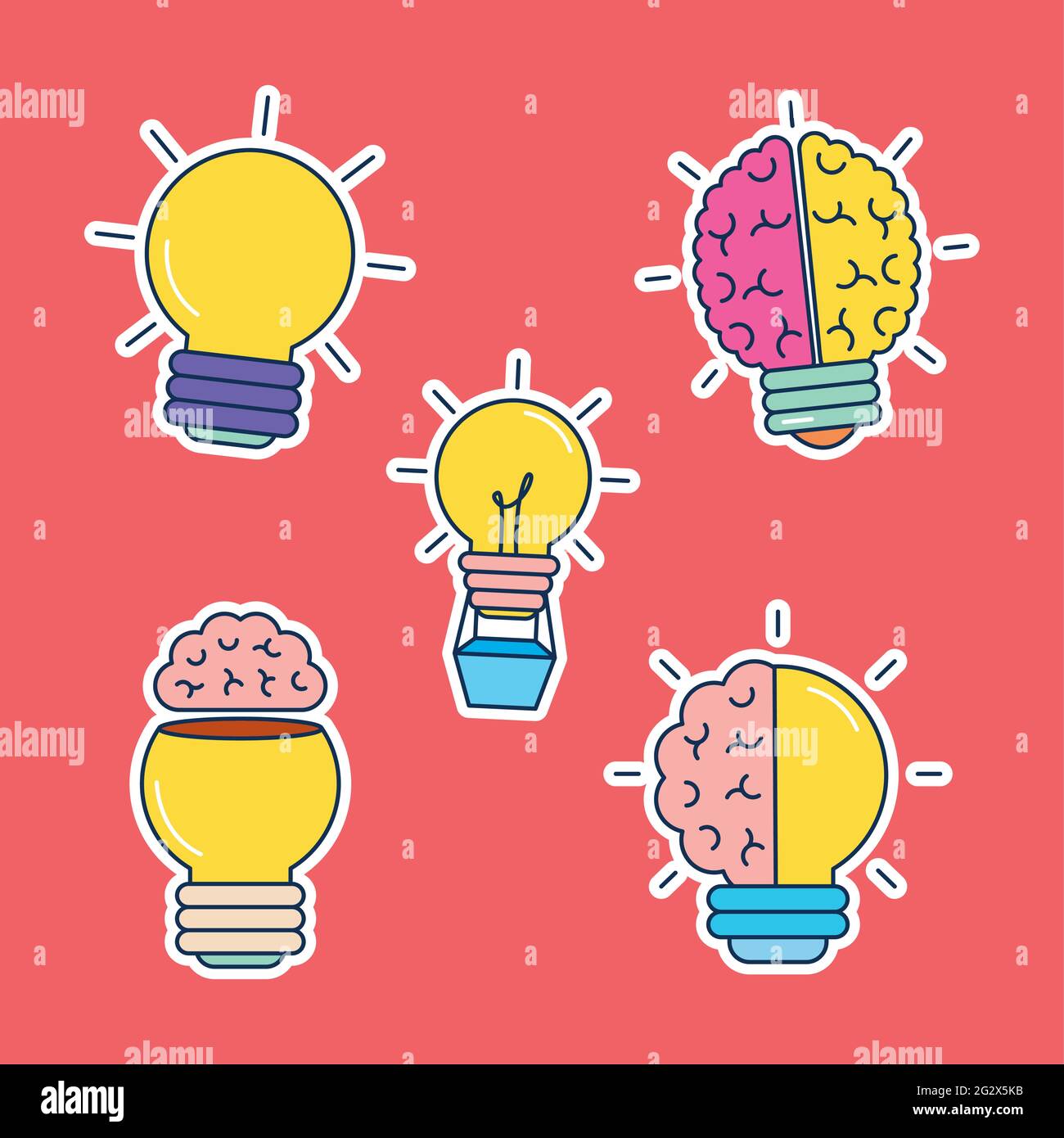 Big light bulbs Stock Vector Images - Alamy