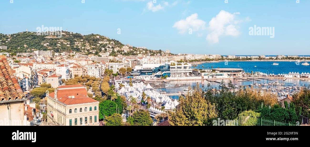 The city of Cannes on the French Riviera Stock Photo