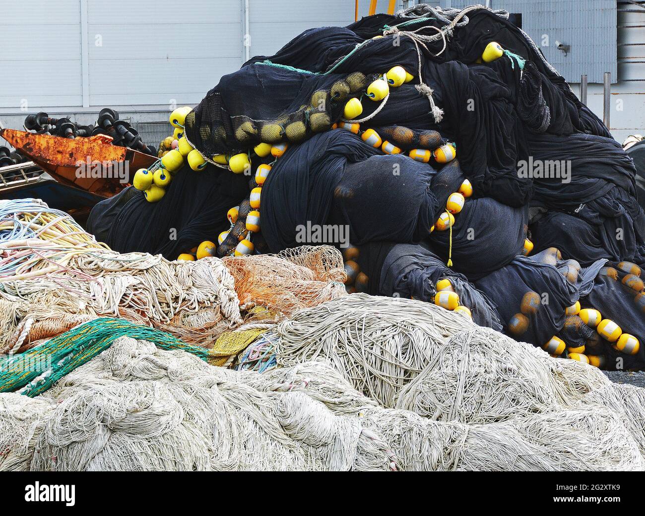 Nets used in commercial fishing hi-res stock photography and images - Alamy
