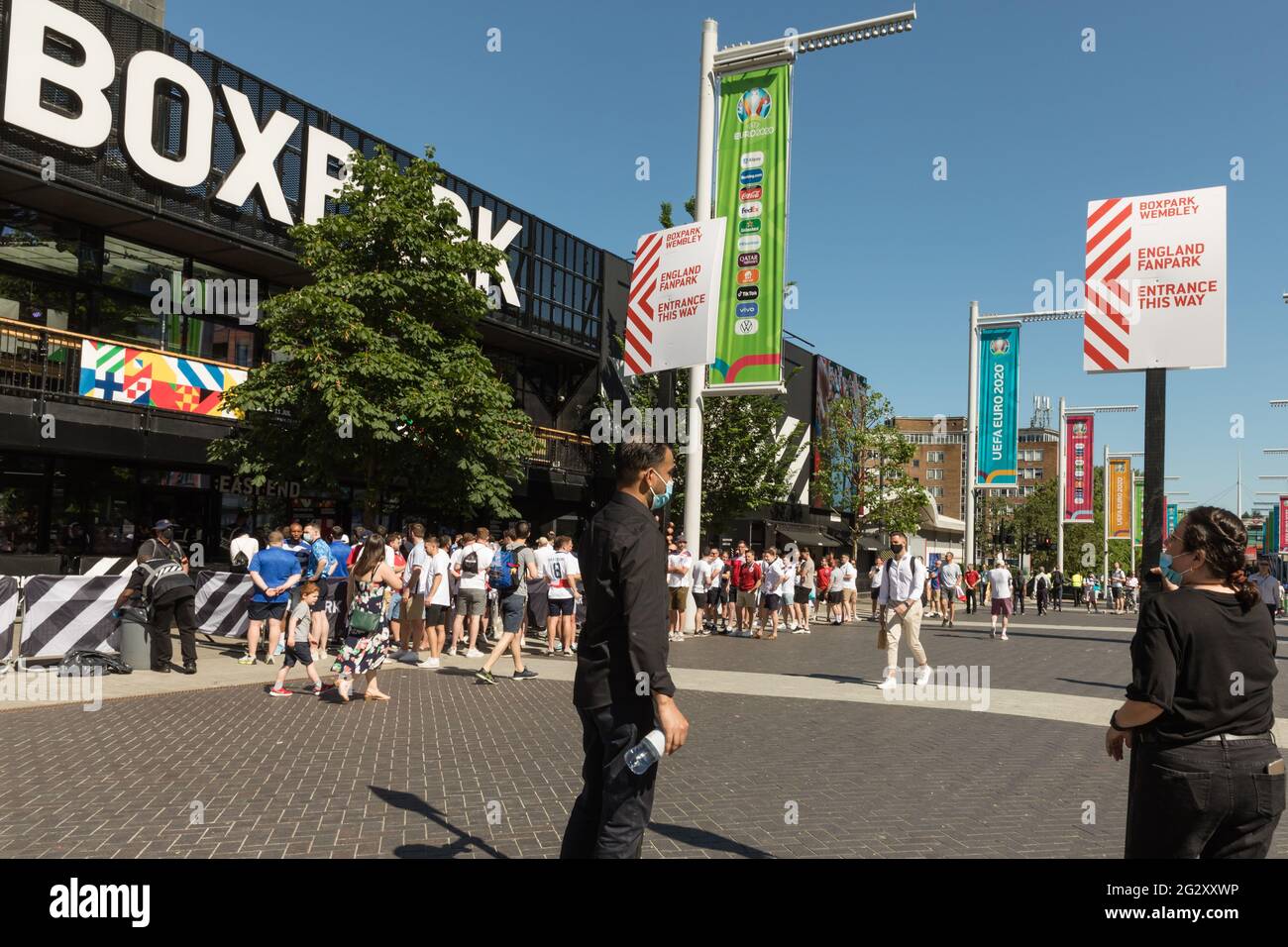 Wembley Stadium, Wembley Park, UK. 13th June 2021. England Fans