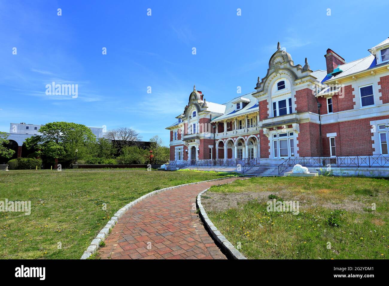 Former Dowling College Vanderbilt Mansion Idle Hour Oakdale Long Island New York Stock Photo