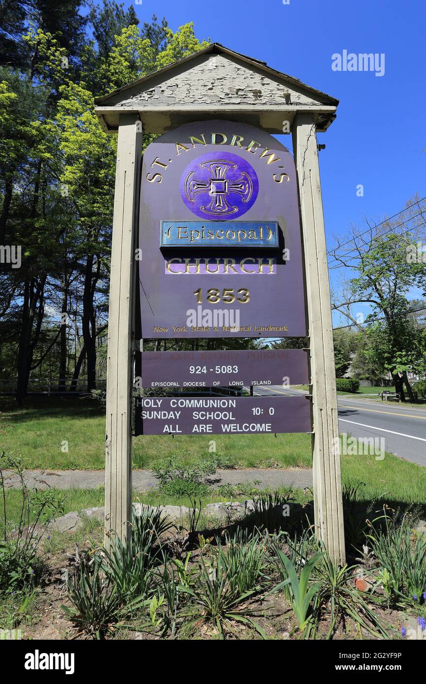 Historic St. Andrews Episcopal Church Yaphank Long Island New York