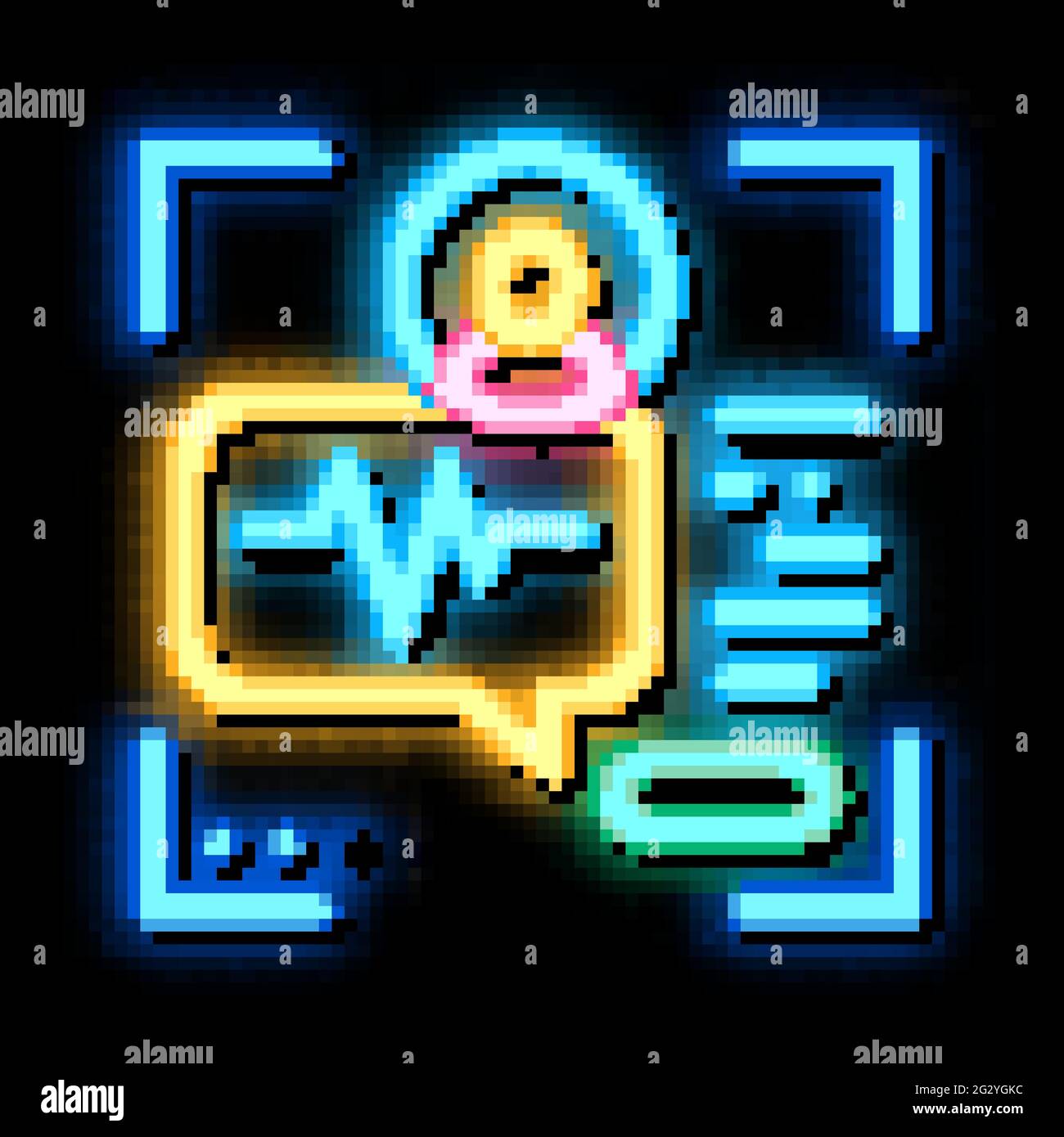voice identity neon glow icon illustration Stock Vector Image & Art - Alamy