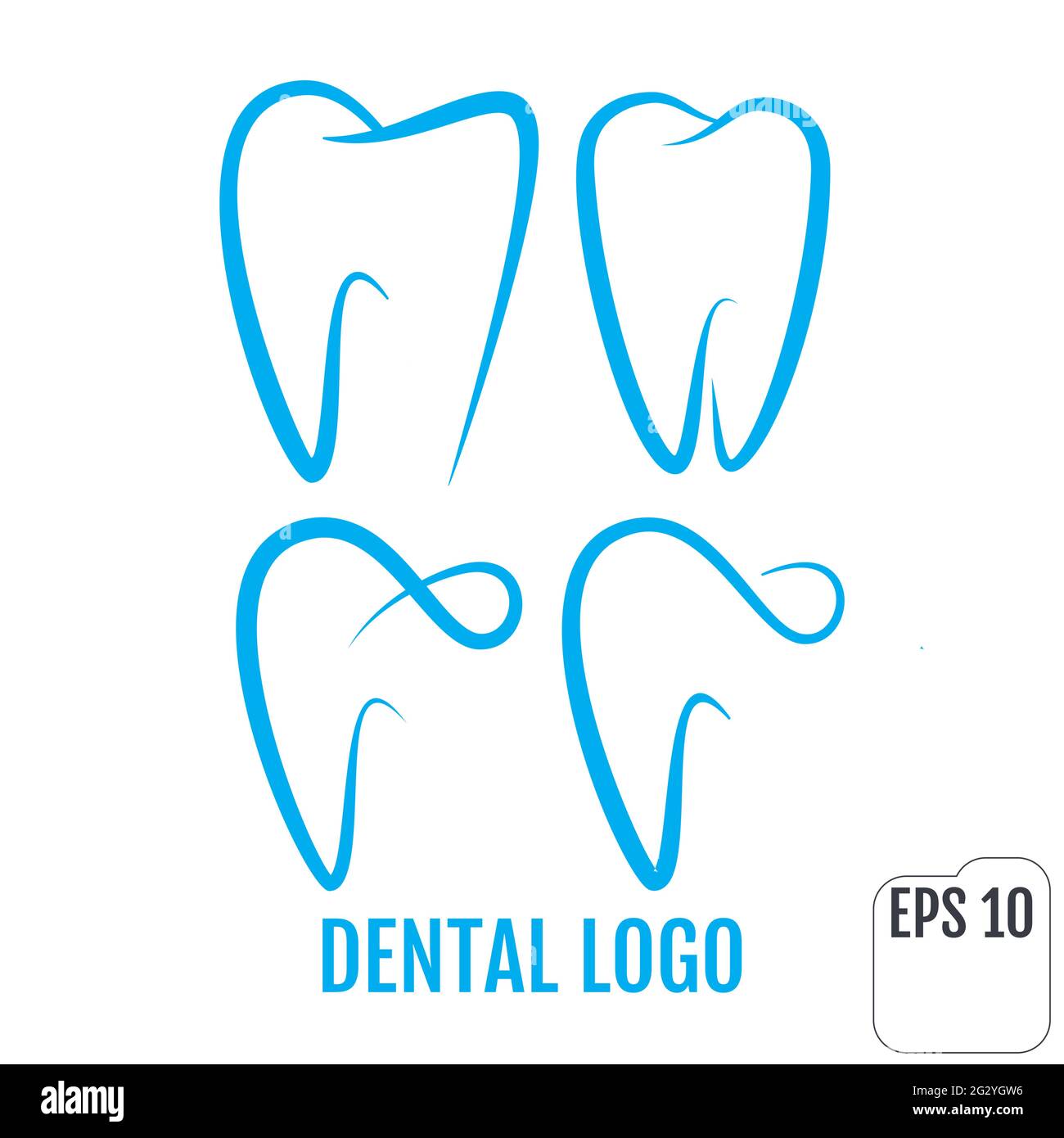 Dental clinic logos set. Dental office logo Stock Vector Image & Art