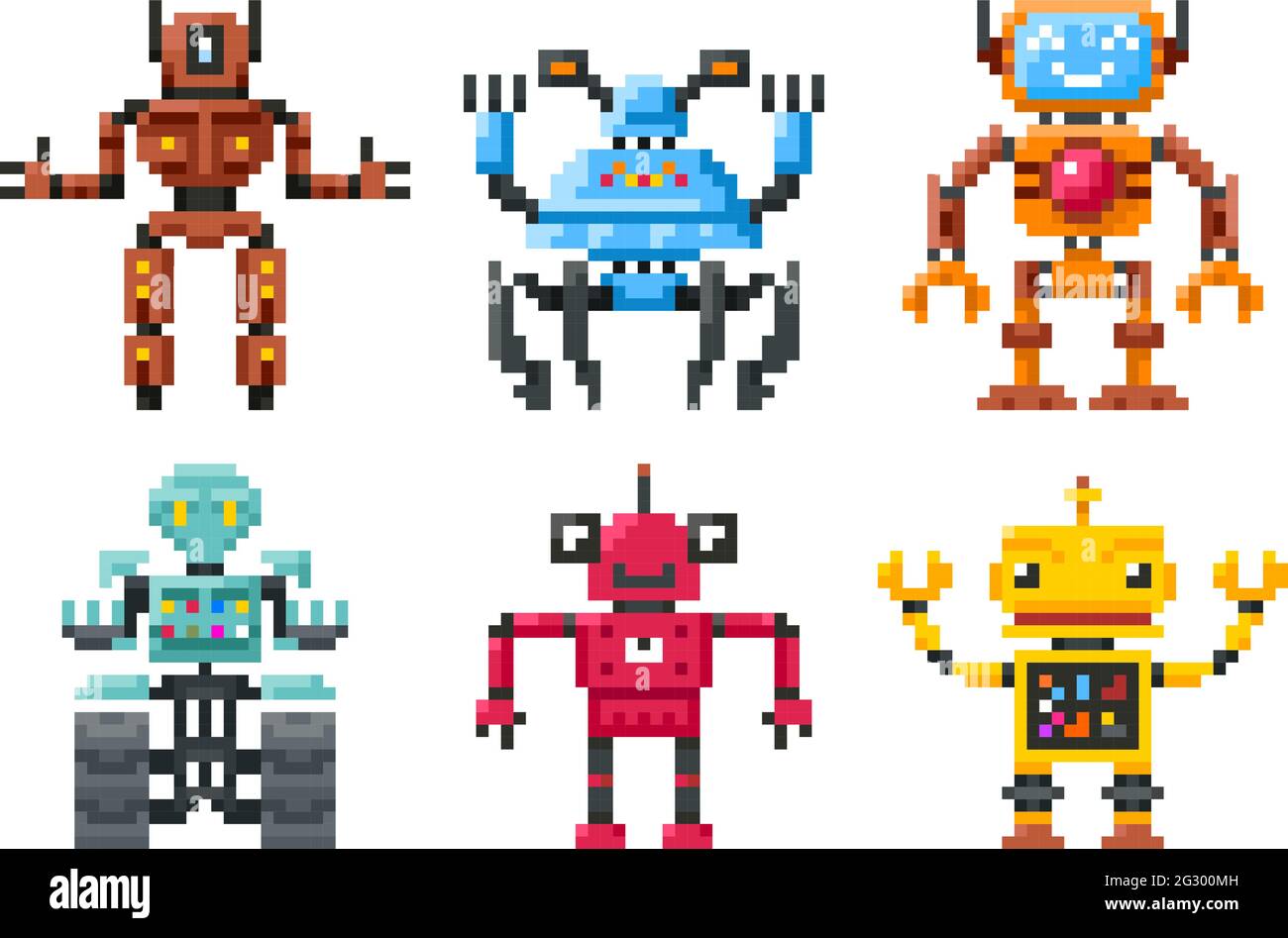 Vector Color Pixel Art Toy High Resolution Stock Photography and Images ...