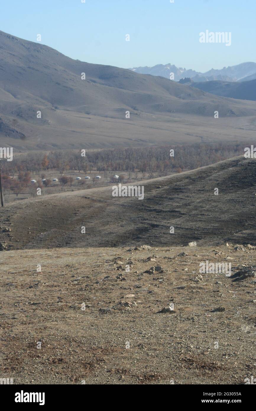 Countryside, Mongolia Stock Photo