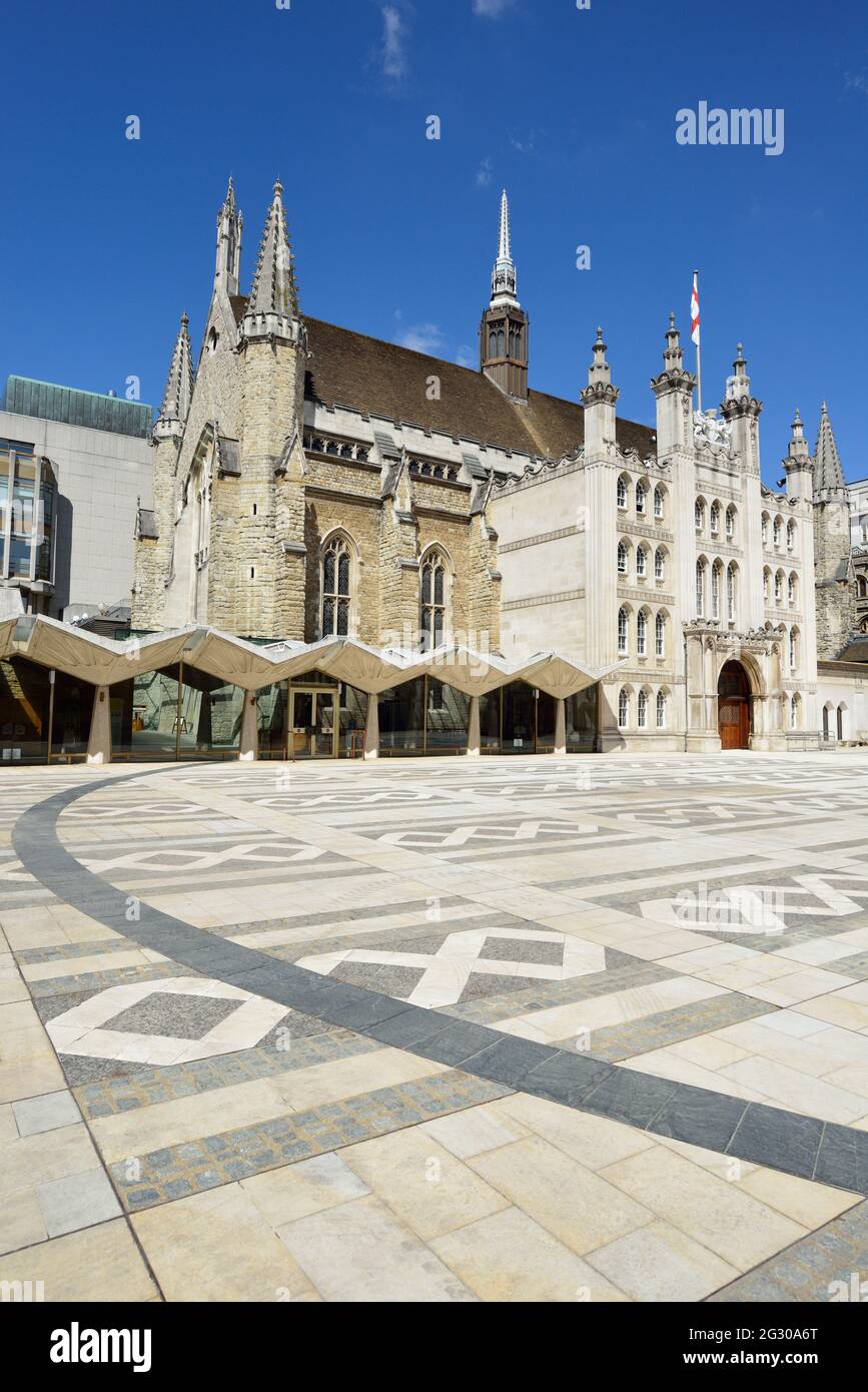 The Guildhall, Guildhall Yard, Gresham street, Basinghall Street, Moorgate, City of London, United Kingdom Stock Photo