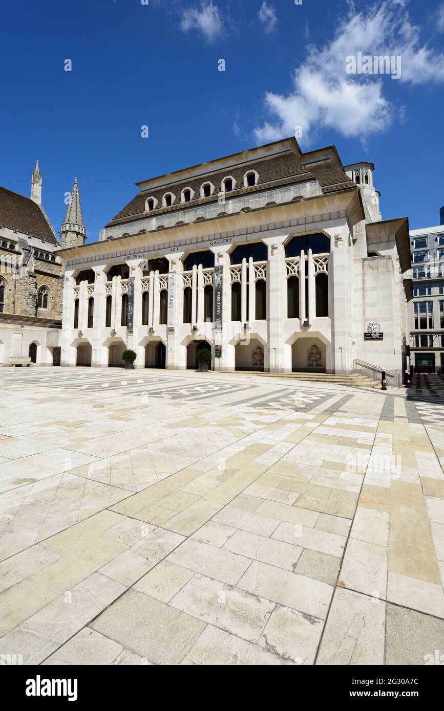 Guildhall Art Gallery, Guildhall Yard, city of London, United Kingdom Stock Photo