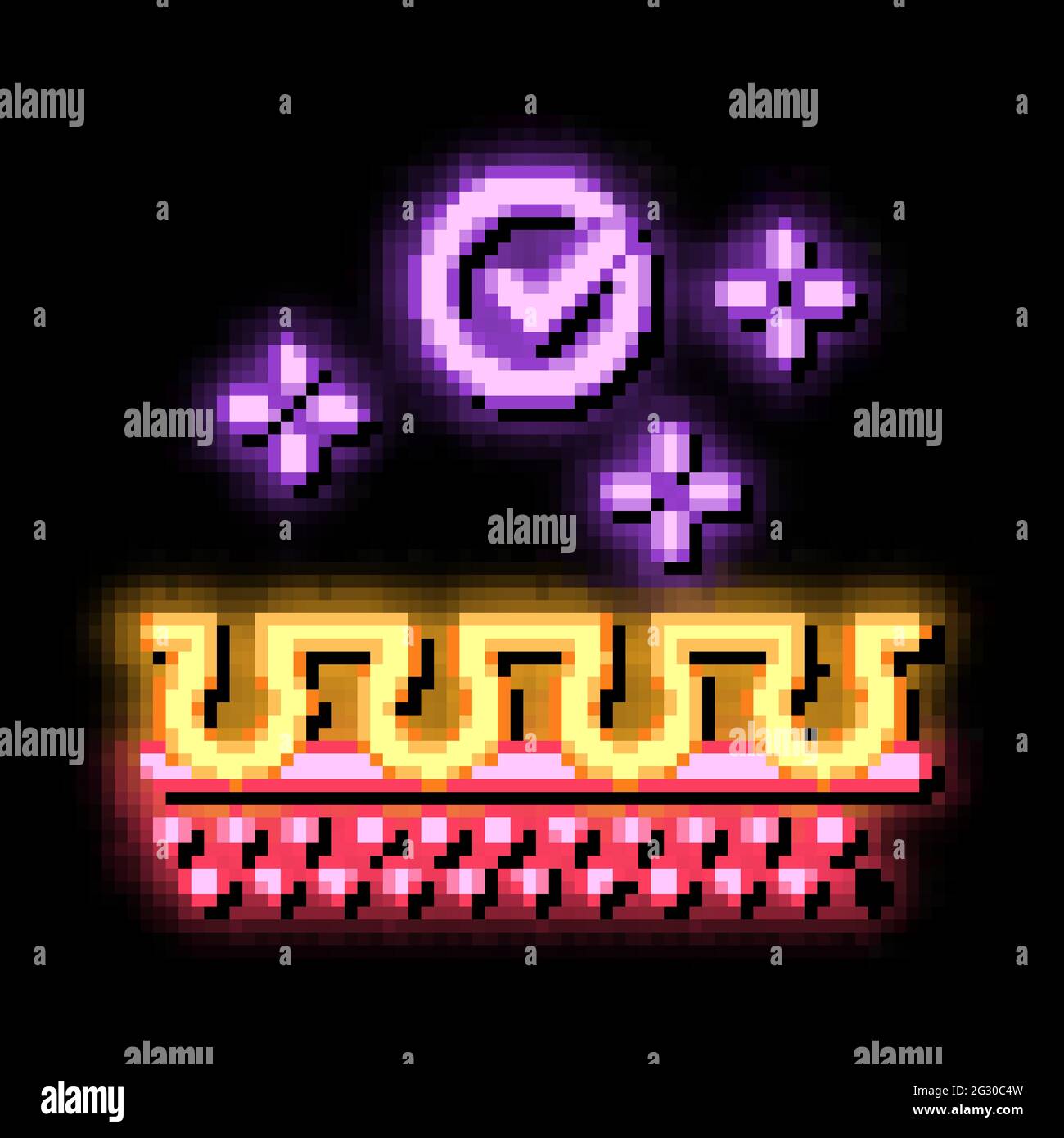 well epilated skin neon glow icon illustration Stock Vector Image & Art ...