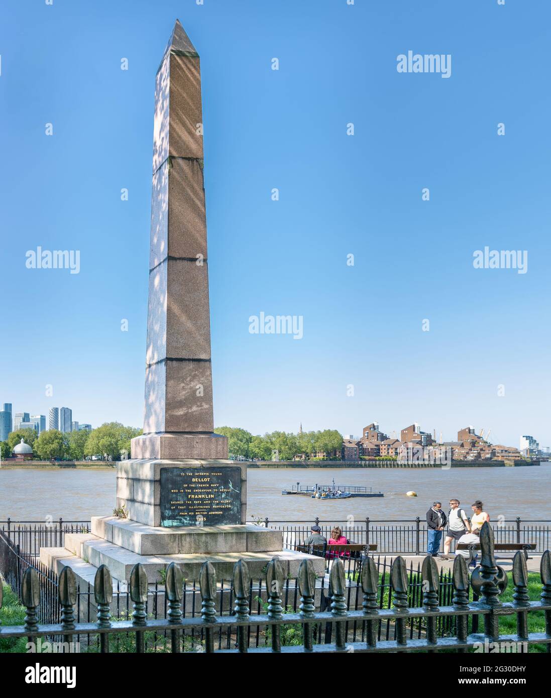 Joseph-René Bellot Memorial at the Greenwich Maritime Museum, London, UK Stock Photo