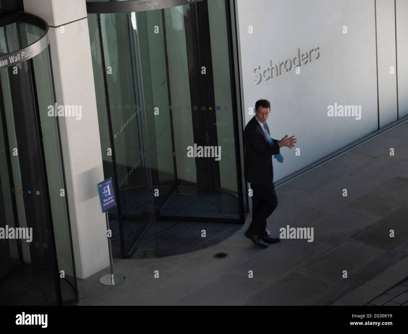 Schroders London Wall Stock Photo