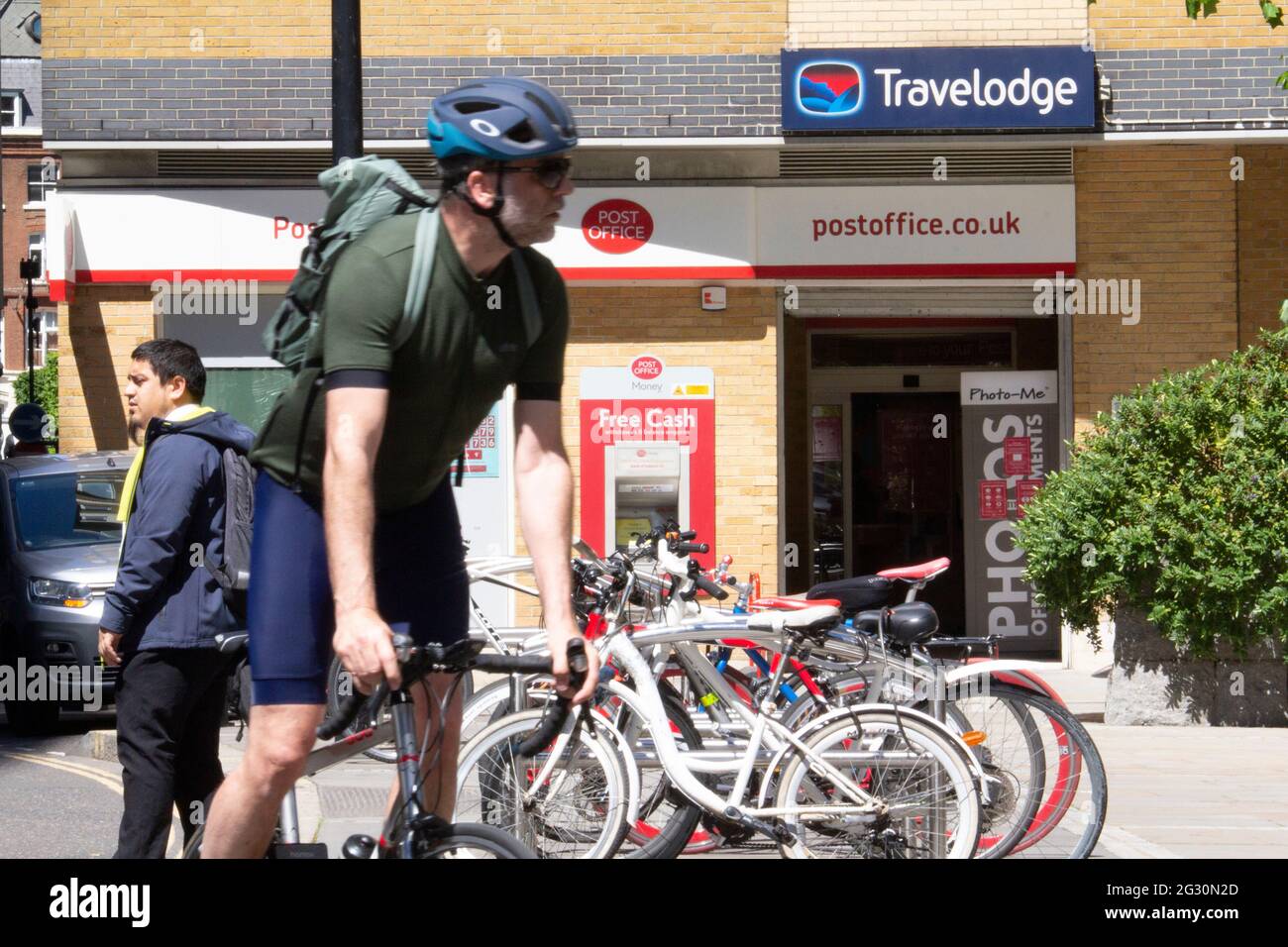 Travelodge and Post Office in the City of London Stock Photo Alamy