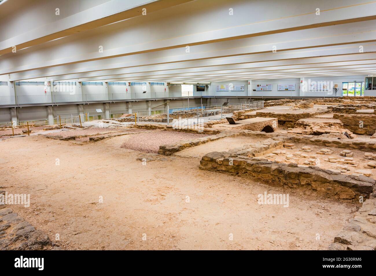 A modern building that houses the main nucleus of the Roman Villa