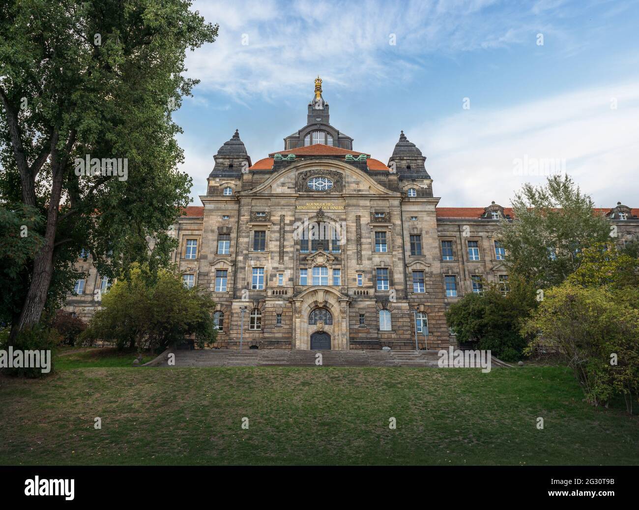 Saxon State Chancellery (Sachsische Staatskanzlei) - Dresden, Germany Stock Photo