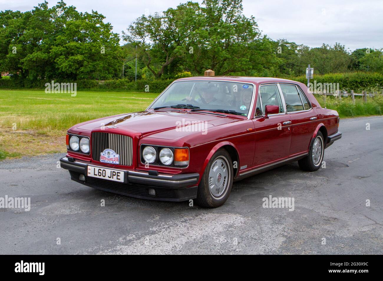 A red Petrol Bentley Brooklands Auto Annual Manchester to Blackpool Vintage & Classic Car Run The event is a ‘Touring Assembly’ Stock Photo