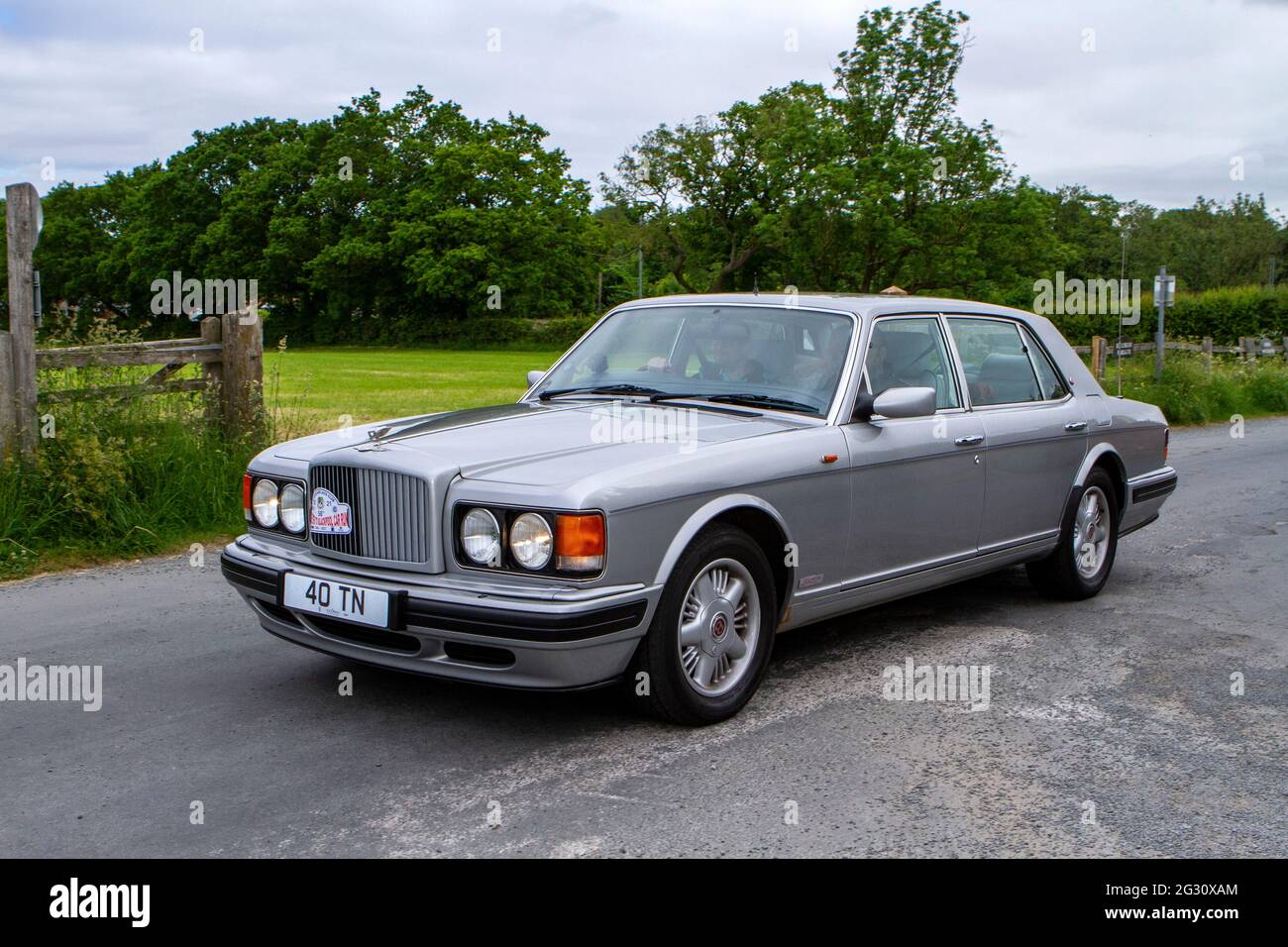 1997 70s silver Bentley TBO 6750cc at the 58th Annual Manchester to Blackpool Vintage & Classic Car Run The event is a ‘Touring Assembly’ Stock Photo