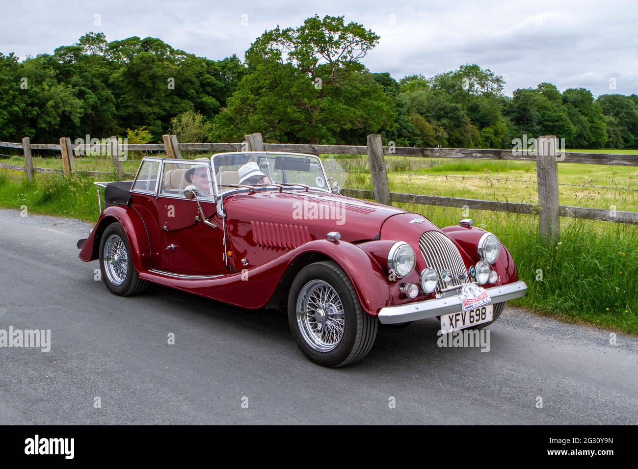 Morgan vintage car automobile roadster two seater hi-res stock ...