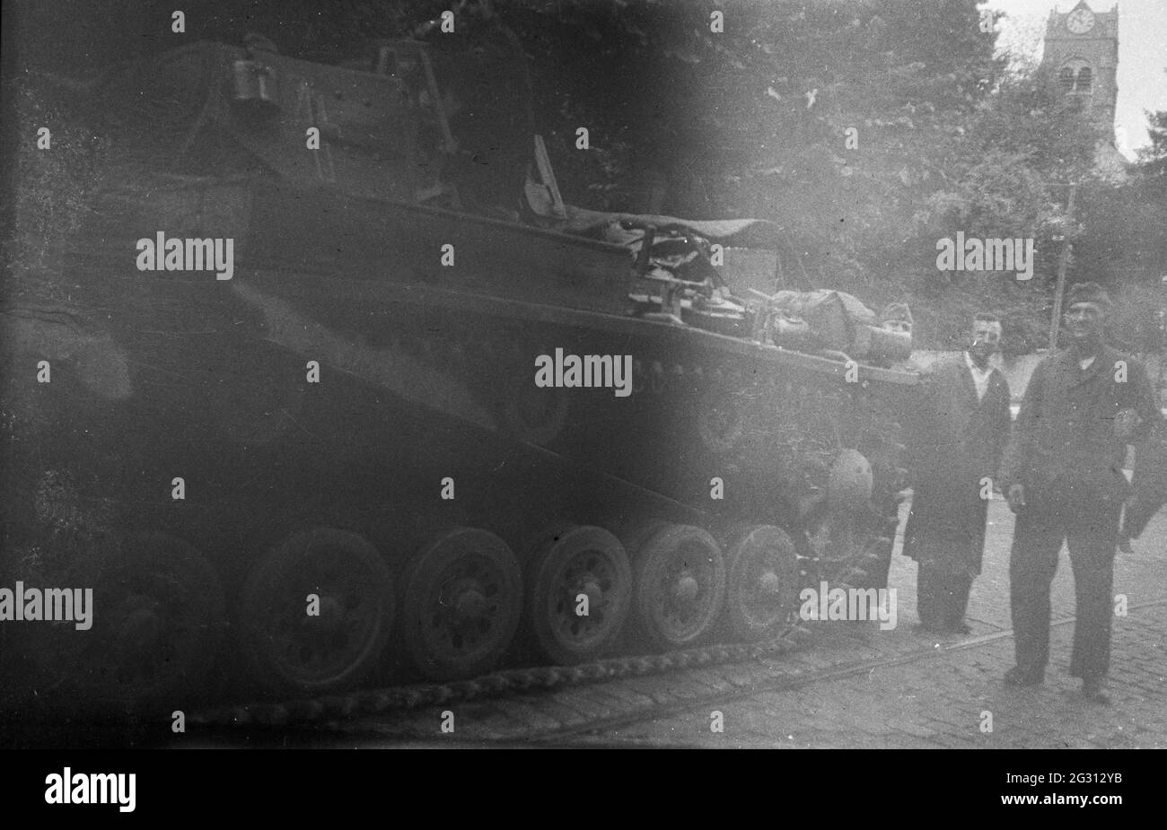 Wehrmacht Heer Panzerkampfwagen III PzKpfw III Panzer III Ausf. F - German Army Panzerkampfwagen / medium Tank III Mark / Mk F Stock Photo