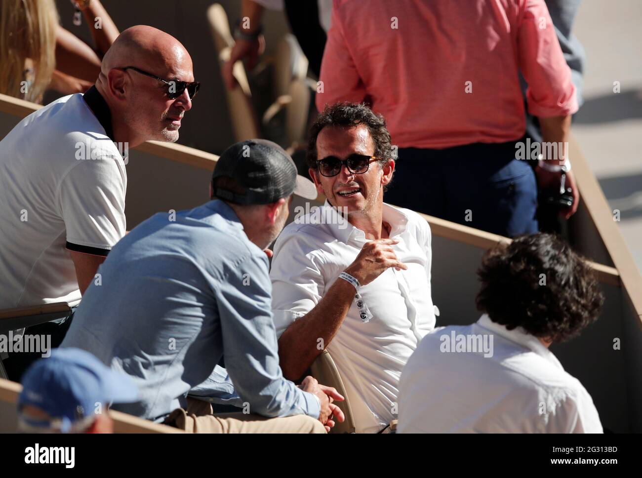 Tennis - French Open - Roland Garros, Paris, France - June 13, 2021  Alexandre Bompard CEO of Carrefour is seen in the stand during the final  between Greece's Stefanos Tsitsipas and Serbia's