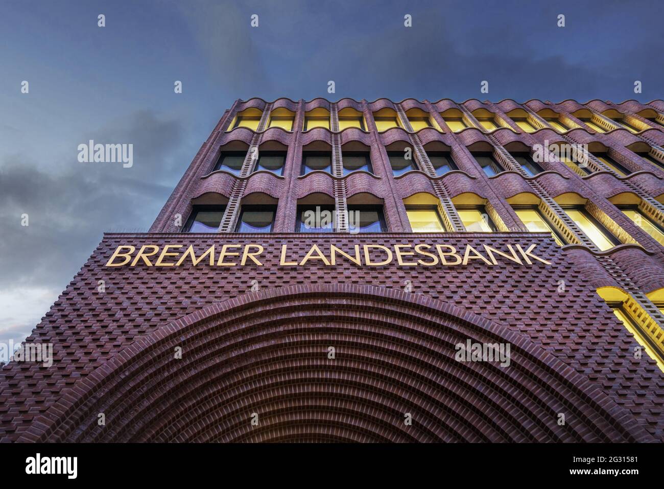Bremen, Germany - Jan 07, 2020: Bremer Landesbank at Domshof - Bremen, Germany Stock Photo