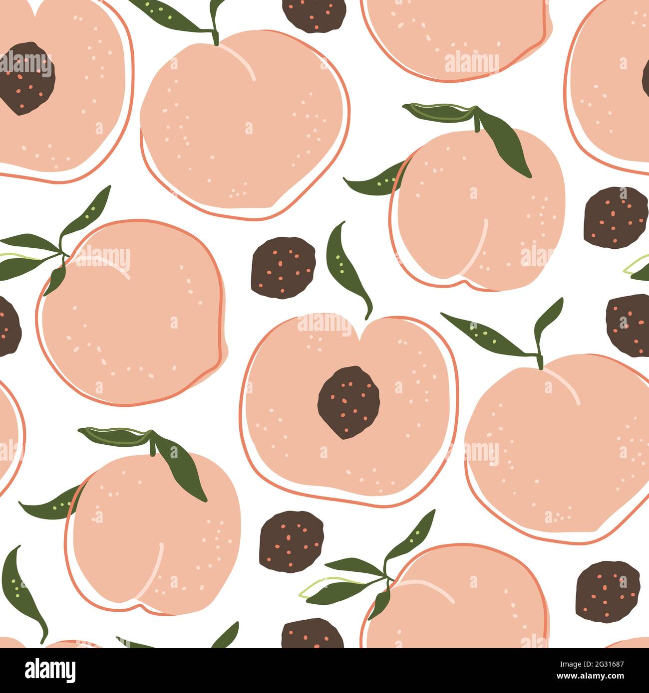 Summer Fruit Seamless Pattern by Sarah Barnes on Dribbble
