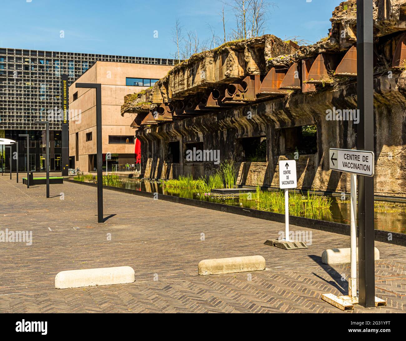 Belval Campus of the University of Luxembourg in Esch-sur-Alzette, Luxembourg Stock Photo