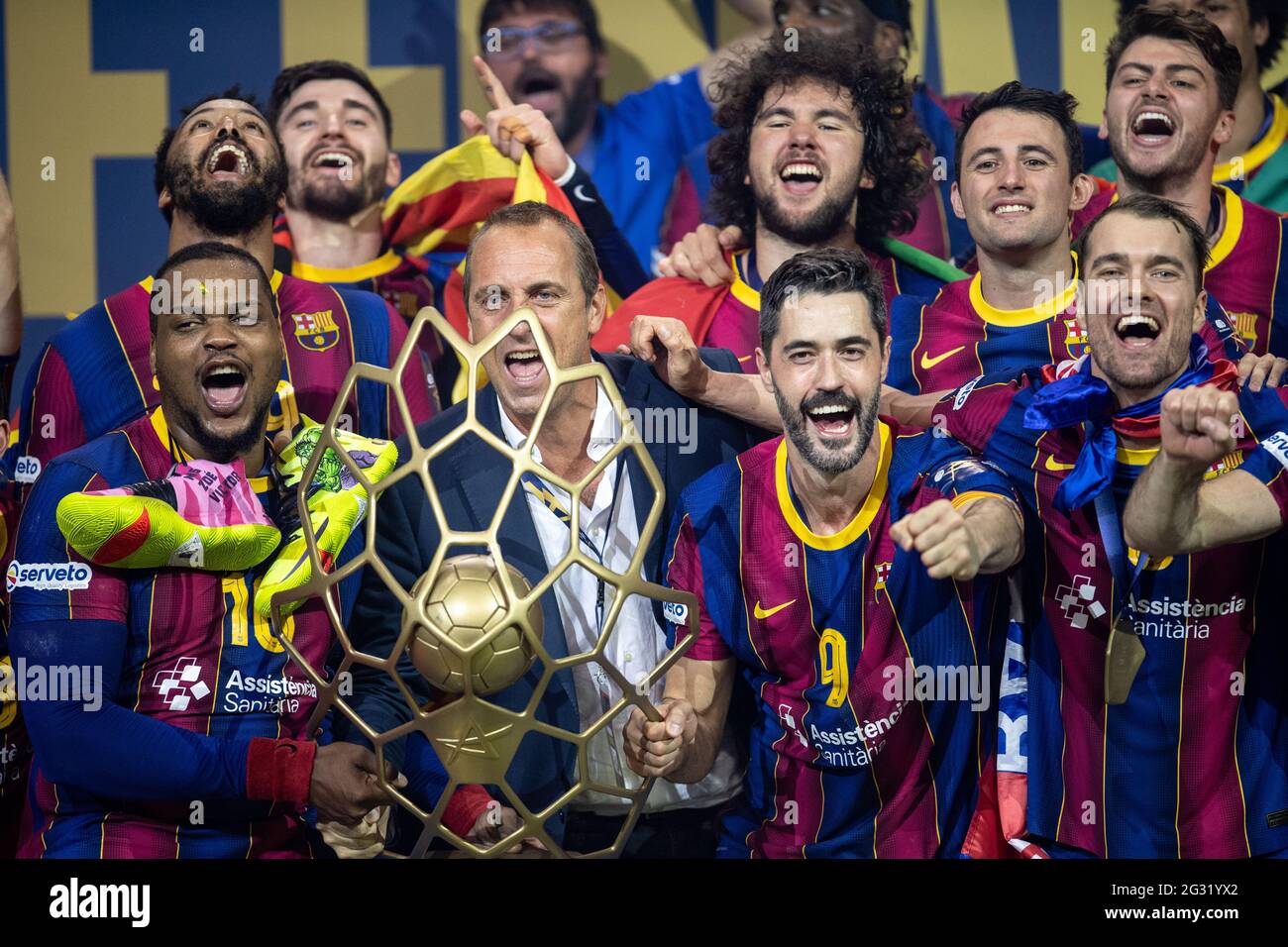 Cologne, Germany. 13th June, 2021. Handball Champions League, FC Barcelona HB, Final