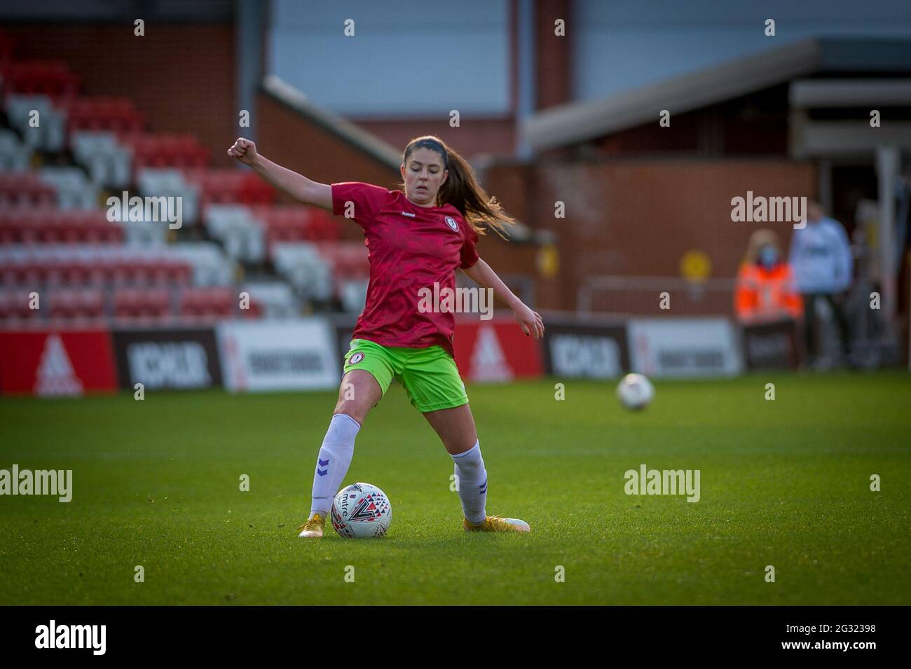Leigh, Greater Manchester, England 20 December 2020. Barclays FA Womens