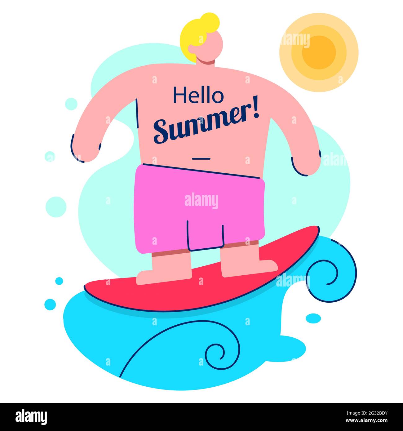 Surf logo or emblem design. Surfer rides on a wave and lettering Surf