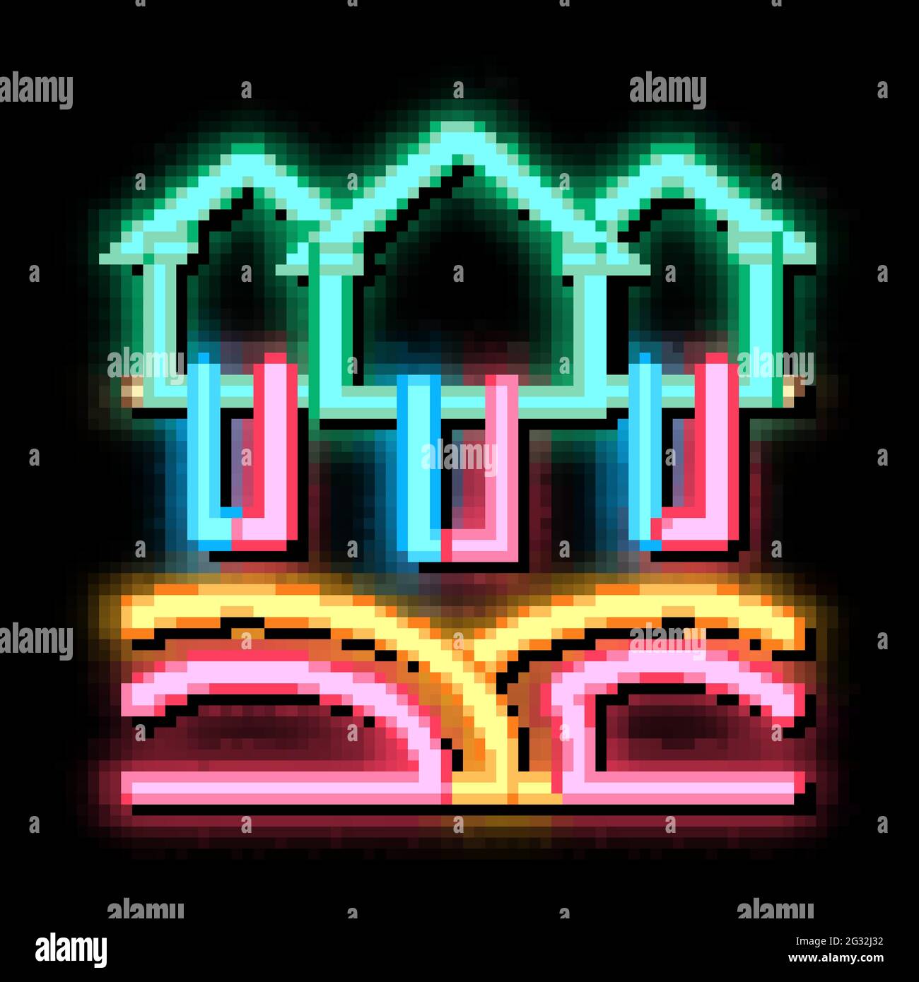house natural heating neon glow icon illustration Stock Vector Image ...