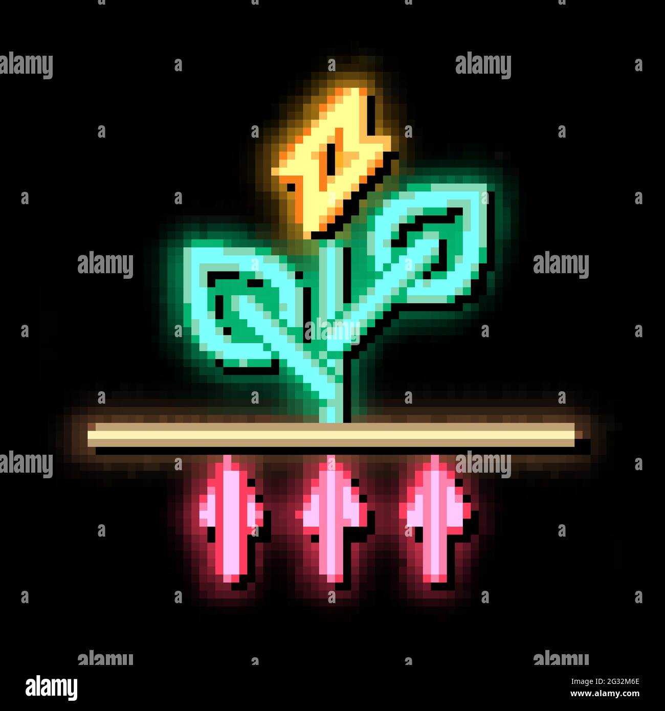 eco energy neon glow icon illustration Stock Vector Image & Art - Alamy