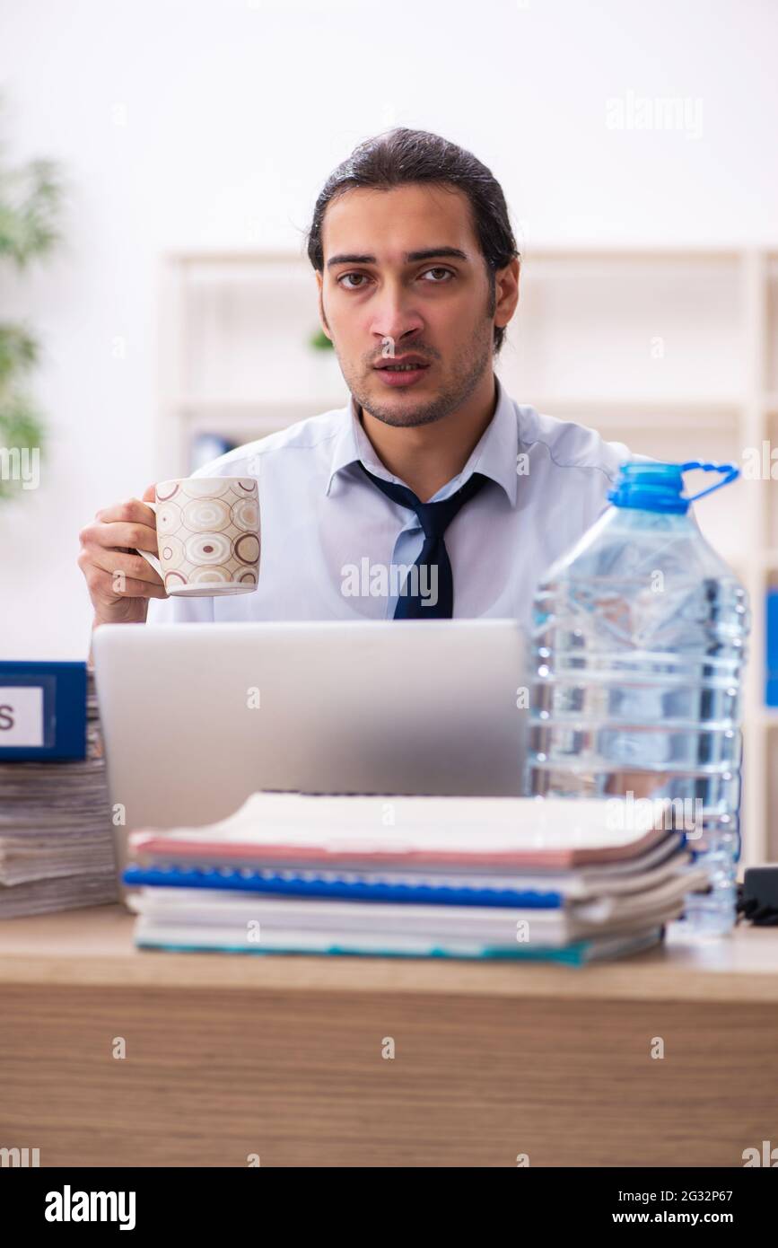 Stressed sweaty tired business hi-res stock photography and images - Alamy