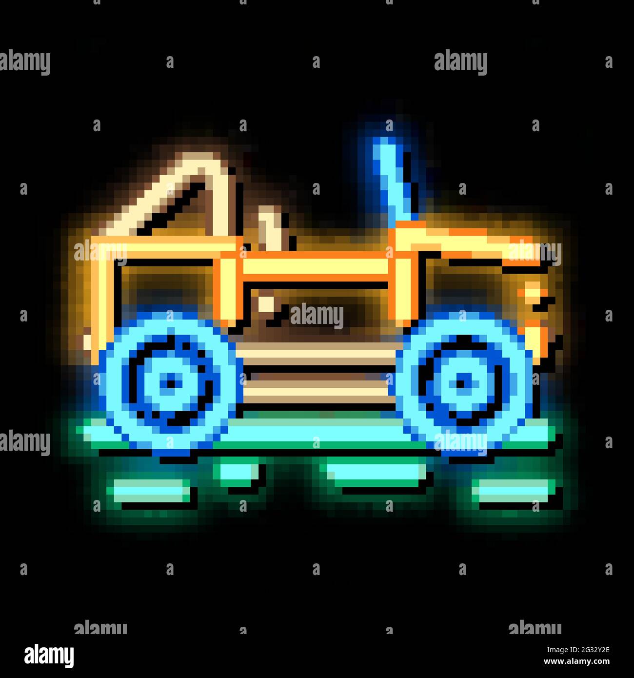 car jeep neon glow icon illustration Stock Vector Image & Art - Alamy