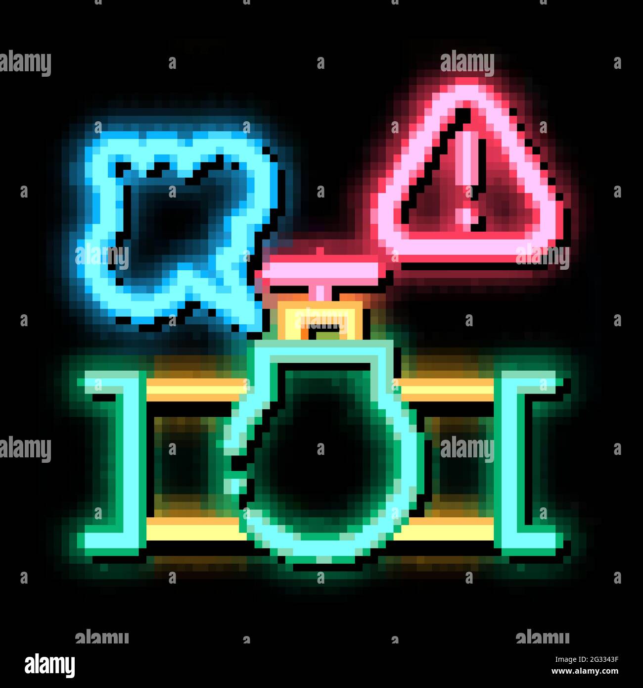 gas pipe break neon glow icon illustration Stock Vector Image & Art - Alamy
