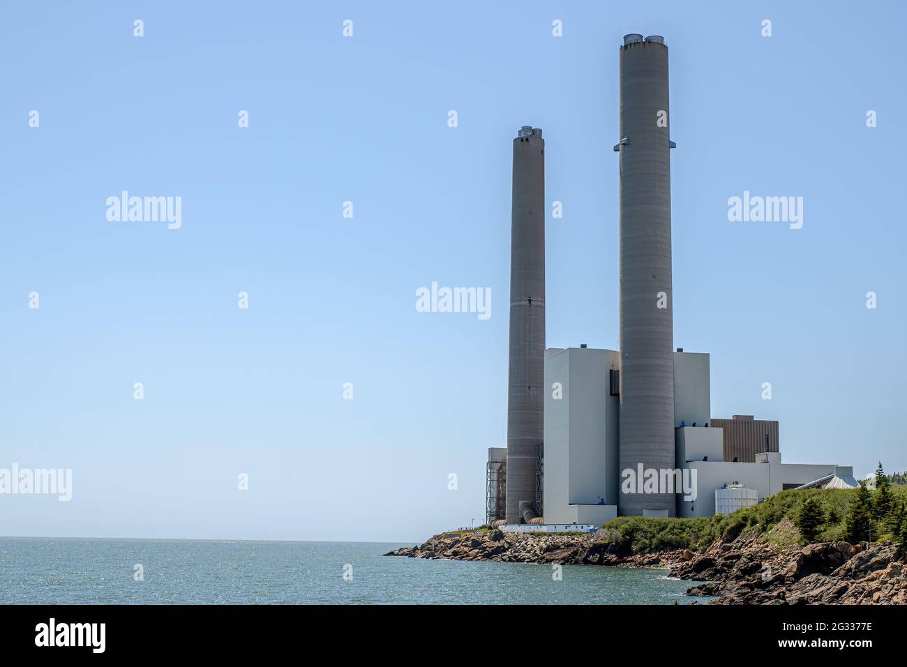 The Coleson Cove generating station in Saint John, NB, Canada, a fossil