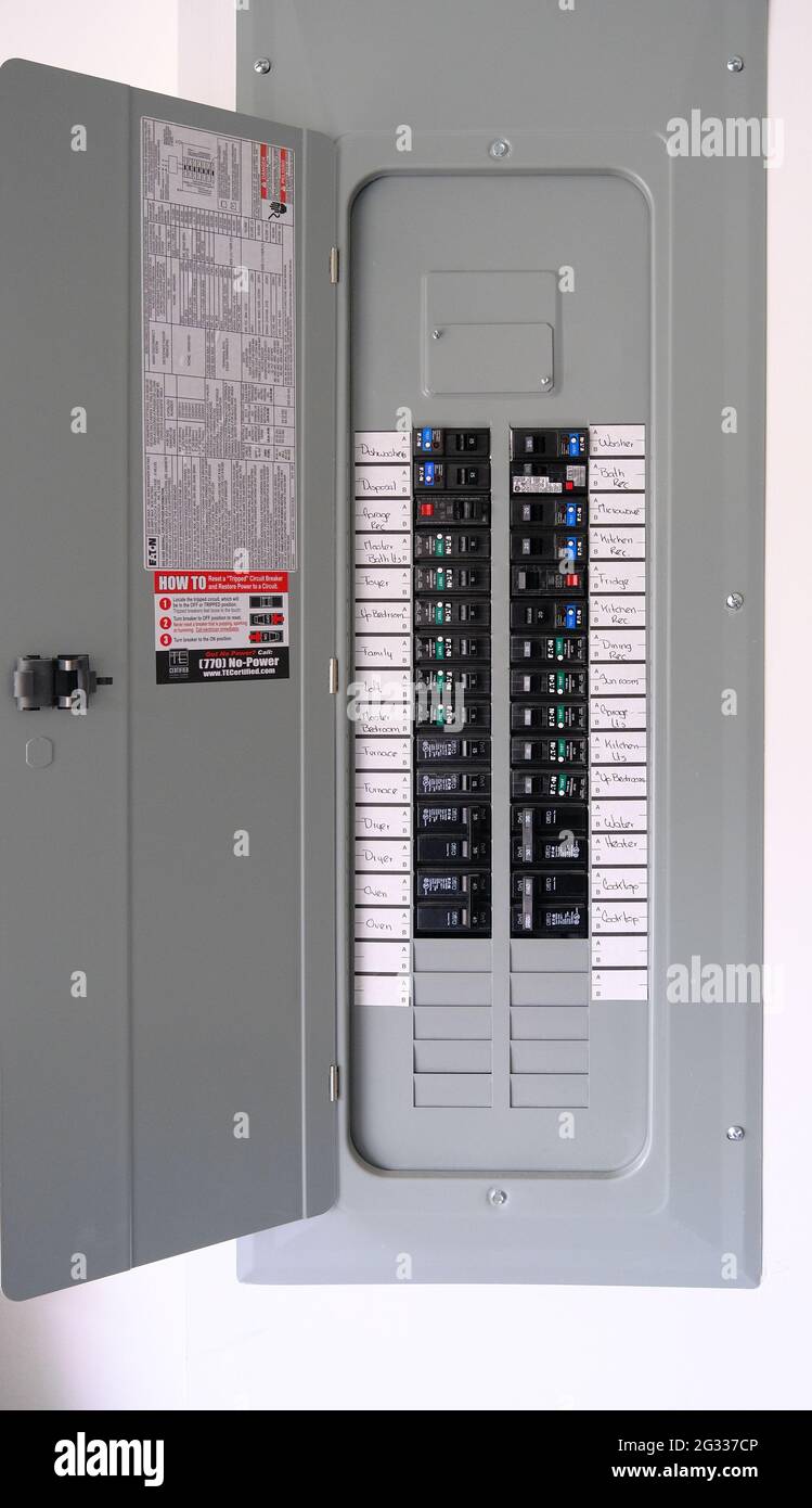 Circuit breaker panel hi-res stock photography and images - Alamy