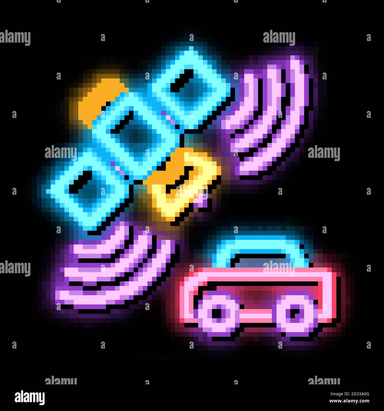 satellite connection with car neon glow icon illustration Stock Vector ...