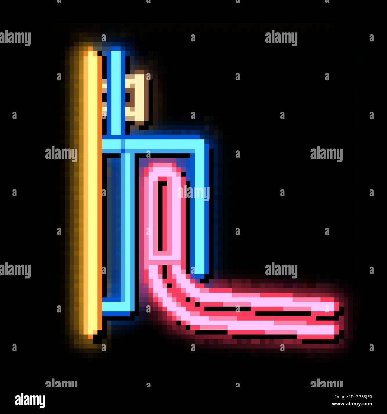 glossy stretch ceiling neon glow icon illustration Stock Vector Image ...