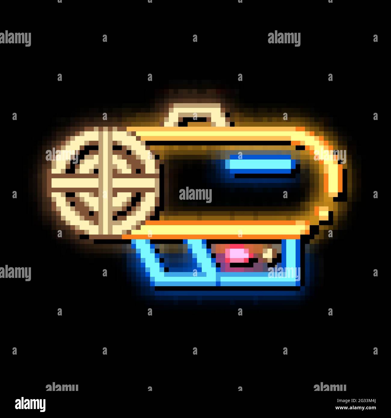 fan electronic equipment neon glow icon illustration Stock Vector Image ...