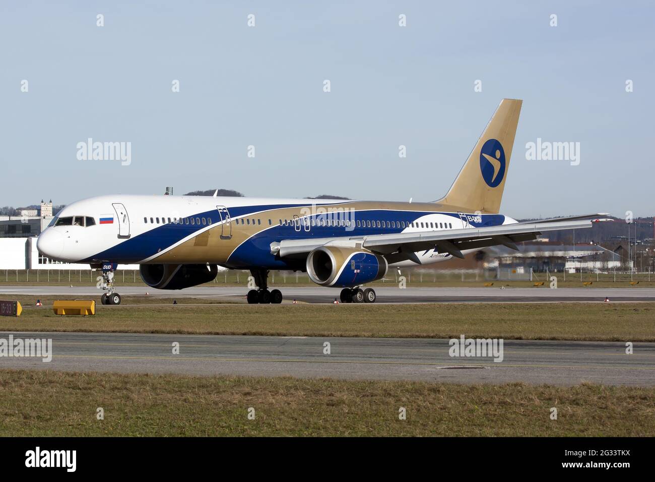 An I-Fly Boeing 757-200 just arrived at Salzburg airport Stock Photo - Alamy