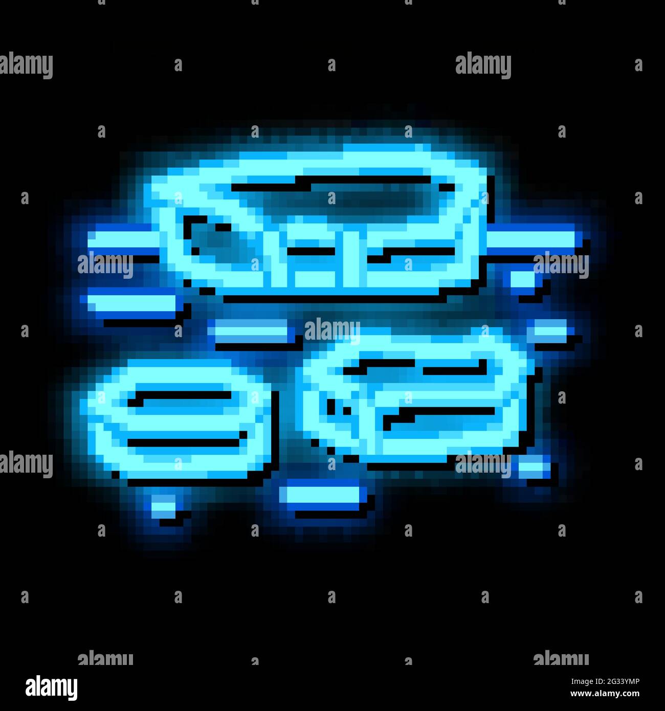 ice on water neon glow icon illustration Stock Vector Image & Art - Alamy