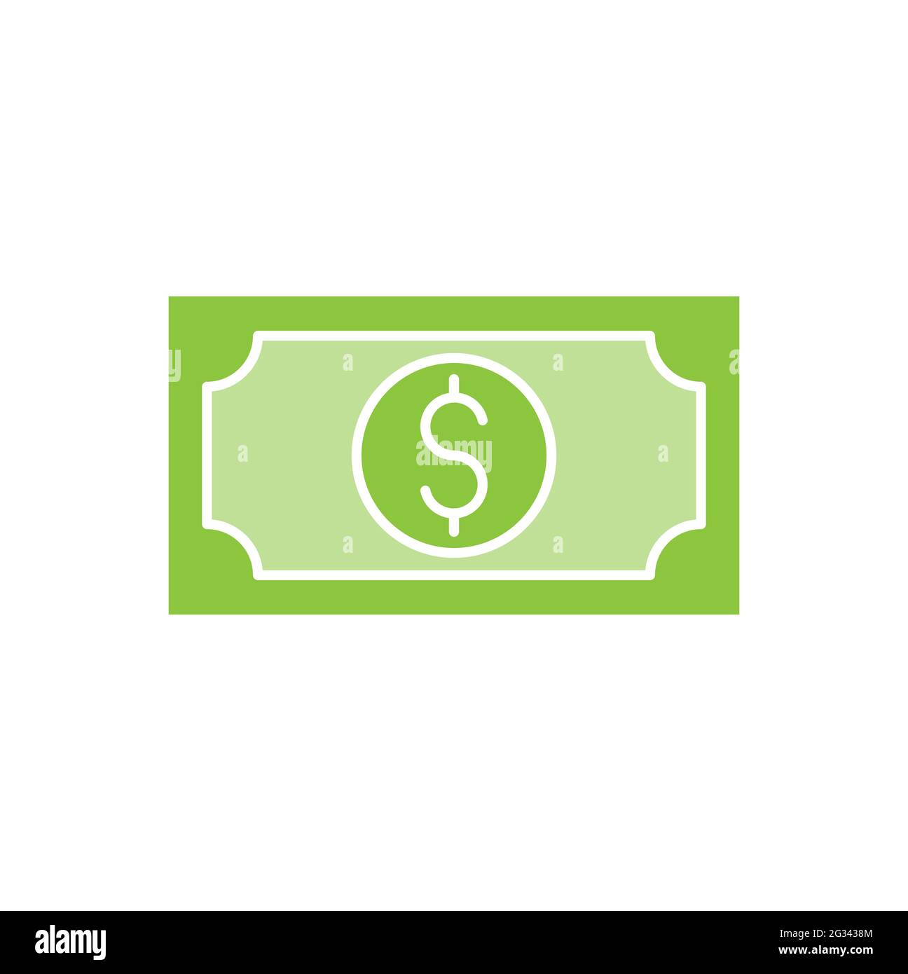 Money icon Vector Illustration. Dollar Money icon vector design concept for Payment, Finance, Currency and Trading Business. Money cash vector icon fl Stock Vector