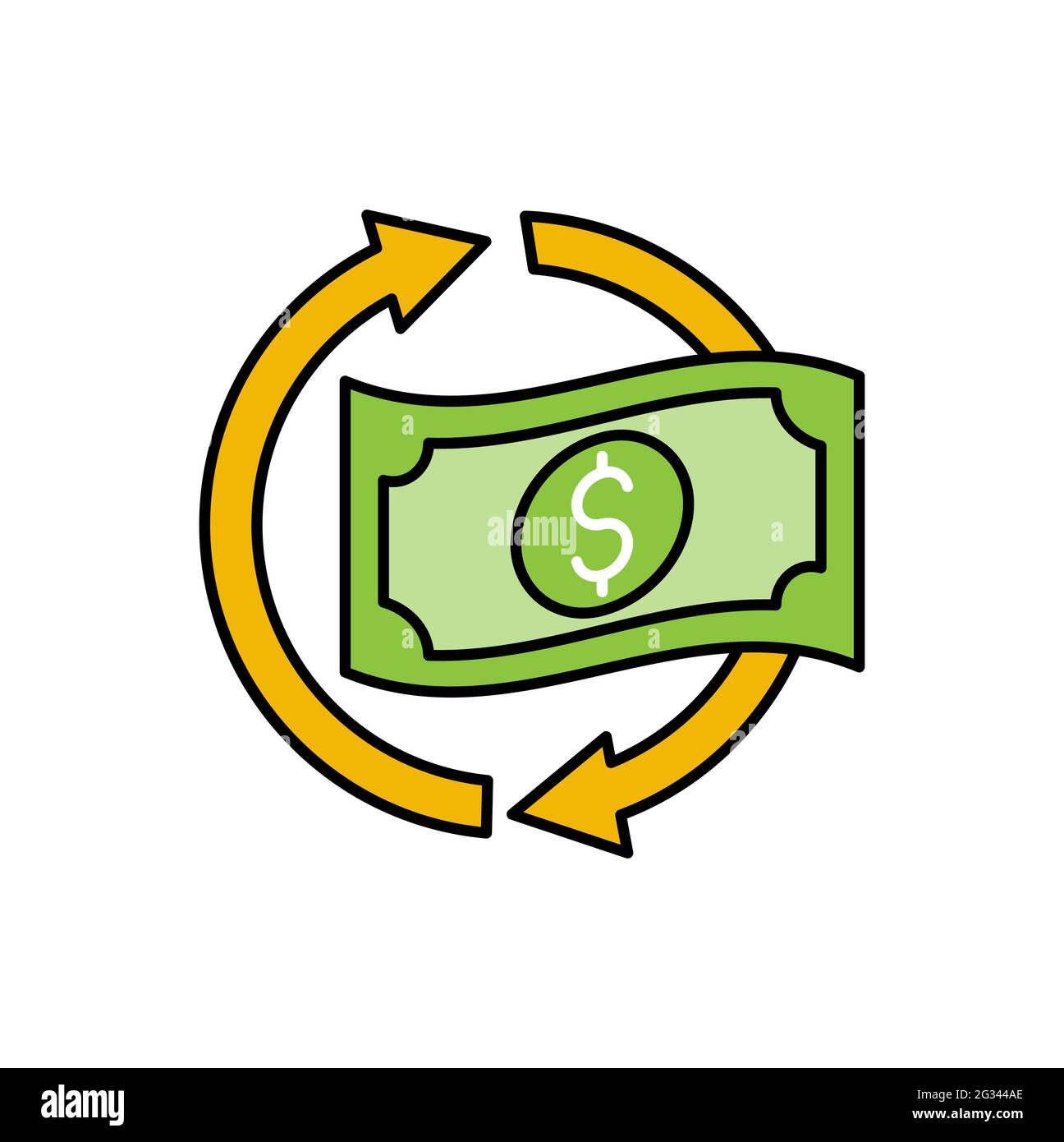Money Cash Back icon Vector Illustration. Cash Back bonus, return money,  cash back rebate icon design concept for e-commerce, online store and  marketp Stock Vector Image & Art - Alamy