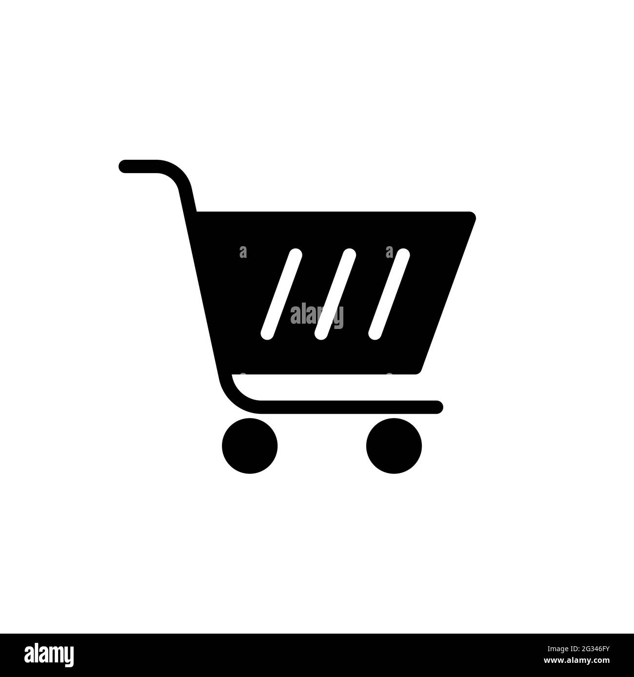 Shopping Cart icon Vector Illustration. Shopping Cart vector icon design for e-commerce, online store and marketplace. Shopping Cart icon vector for w Stock Vector
