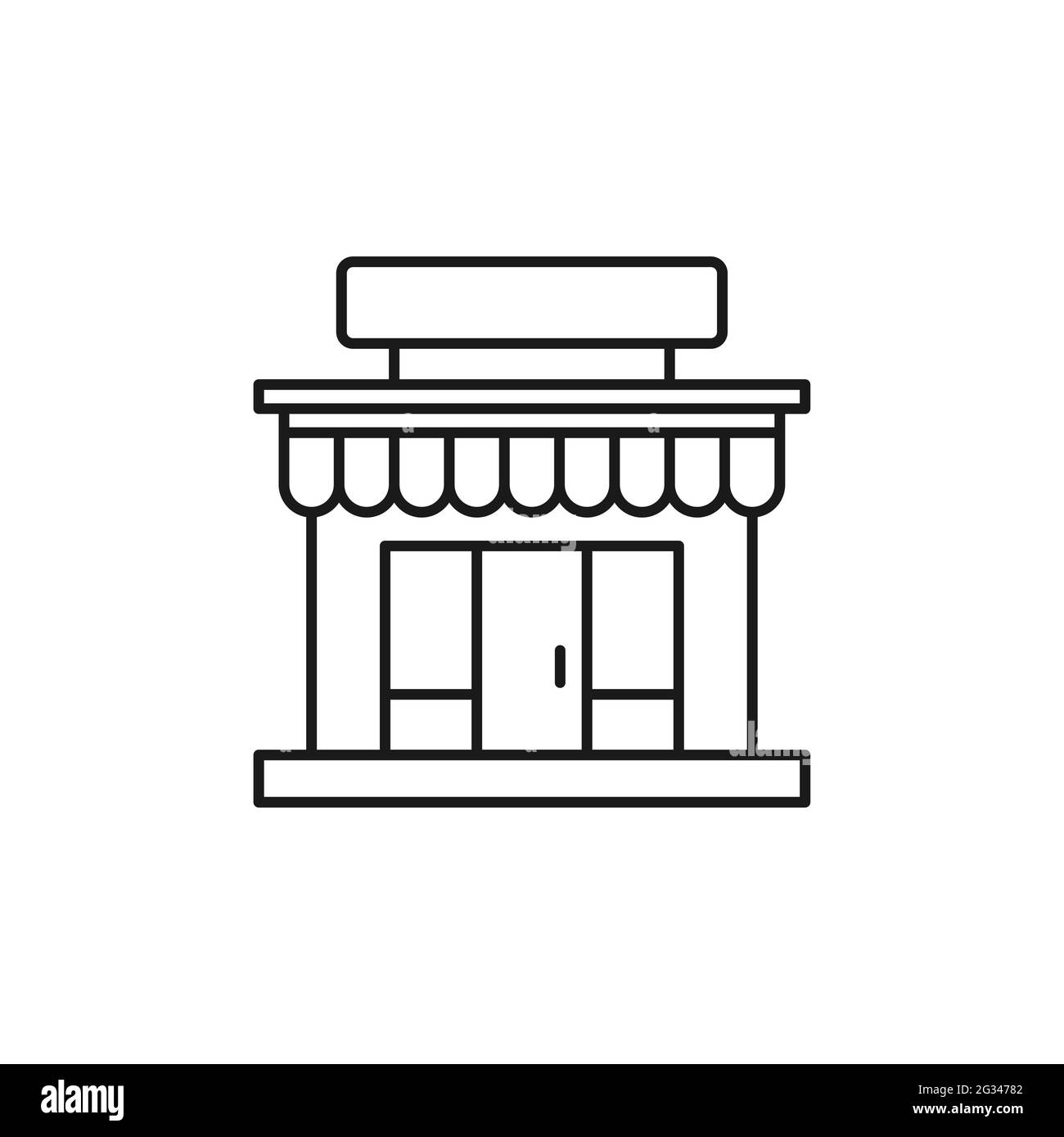 Modern Store icon Vector design Illustration. Store Building icon ...