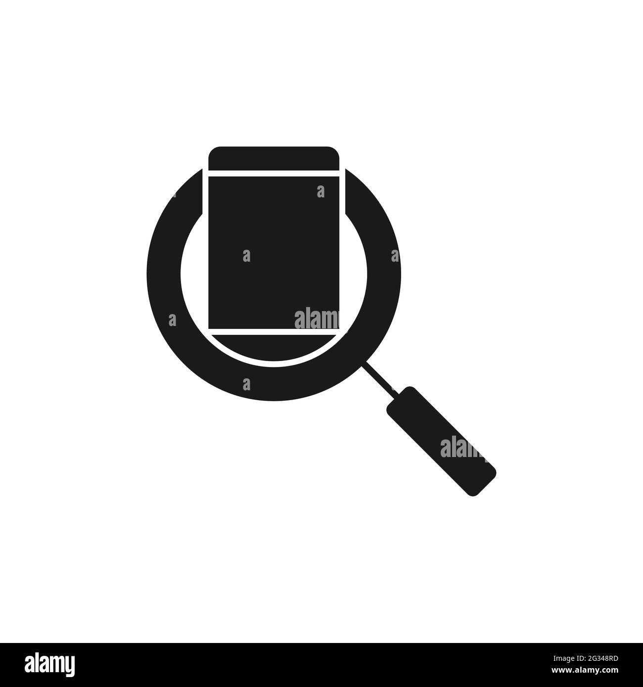 Mobile Phone Search icon Vector Design. Mobile phone icon with ...