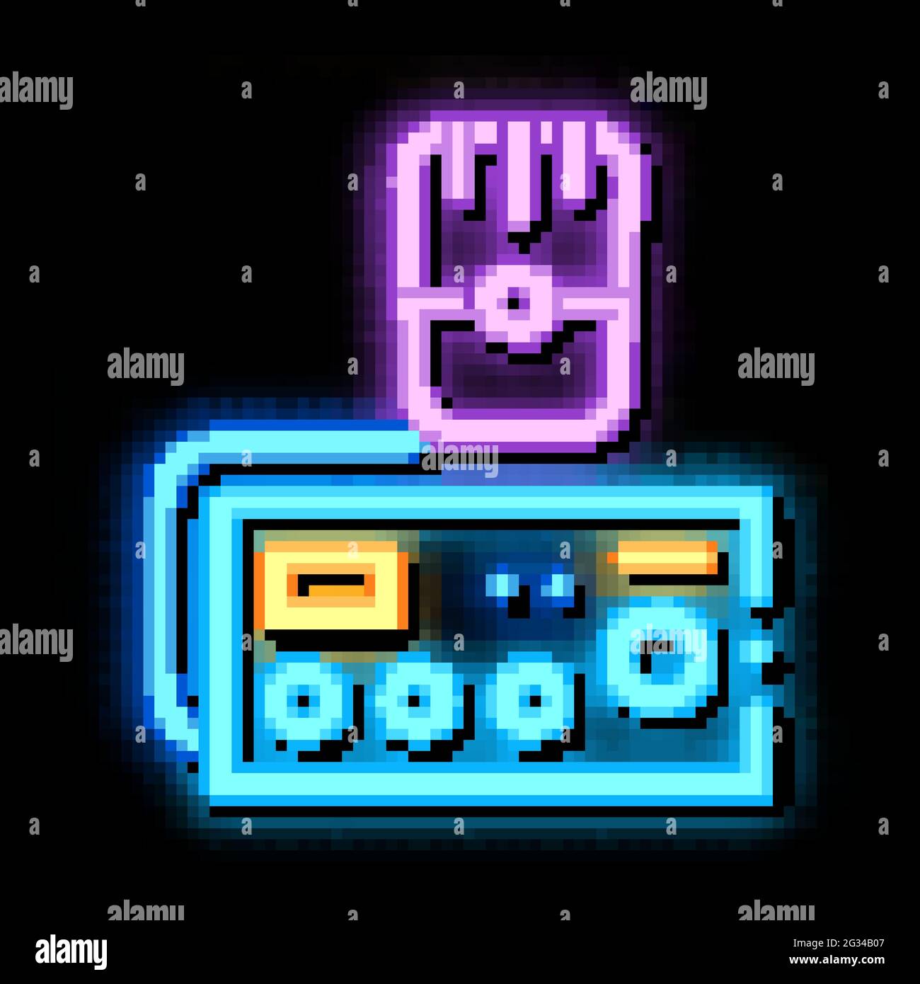 police radio neon glow icon illustration Stock Vector Image & Art - Alamy