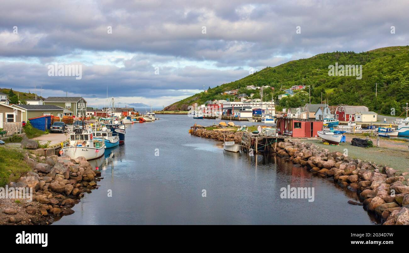 The colorful fishing village of Petty Harbour in Newfoundland, Canada Stock Photo Alamy