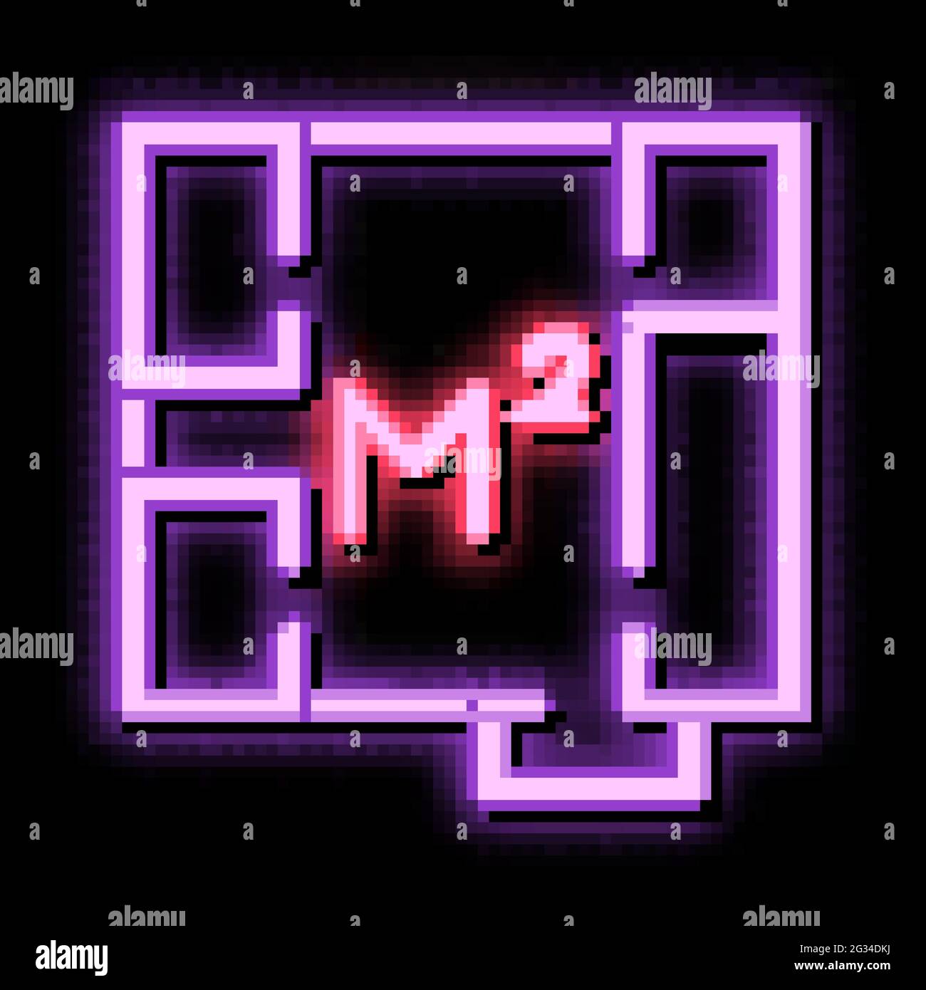 apartment planning neon glow icon illustration Stock Vector Image & Art ...