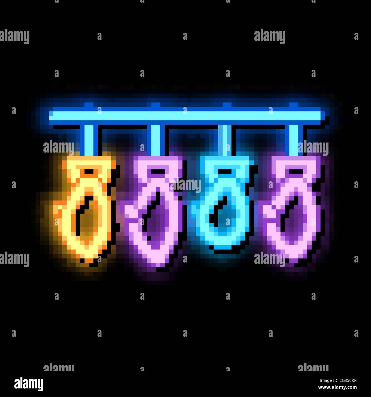 fish drying neon glow icon illustration Stock Vector Image & Art - Alamy